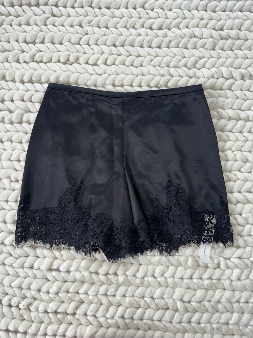 Reformation Fern Satin Short Black NWT